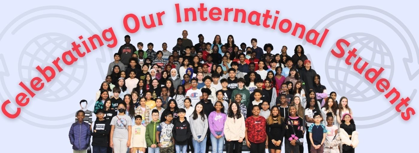 Celebrating Our International Students, photo of a large group of kids